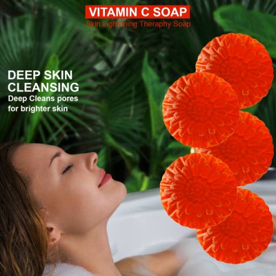 Groovy Vitamin C Exfoliating Bath Bar (100GM) (PACK OF 5)(5 x 100 g)