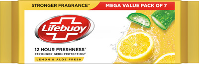LIFEBUOY Lemon Fresh Soap 125 g (Buy 5 Get 2)(7 x 125 g)