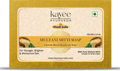 Kayee Ayurveda Khadi Multani Mitti Soap for Oil Control & Glowing Skin(125 g)