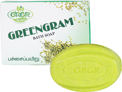 GRGR Green gram - pachaipayiru bath soap for oily skin pack of 3 -300gm(3 x 100 g)