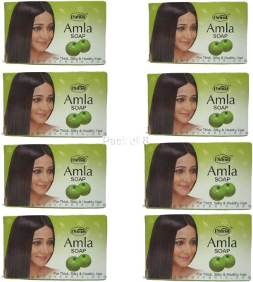 Nirmal AMLA FOR THICK SILKY A HEALTHY HAIR SOAP PACK OF 8(8 x 9.38 g)