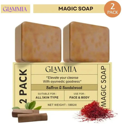 GLAMMIA Magic Show Soap | Ensures Radiant Soap(2 x 100 g)
