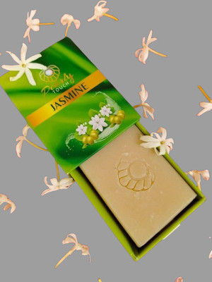PearlyTouch Handmade Jasmine Soap with Olive Oil, Tan Removal Soap(300 g)