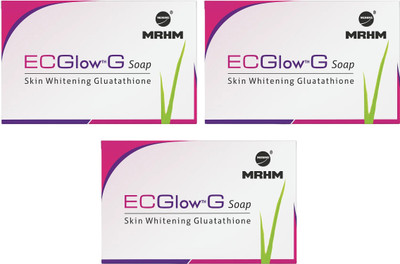 MRHM ECGlow G Soap Skin Whitening Glutathione 75g (Pack of 3)(3 x 75 g)