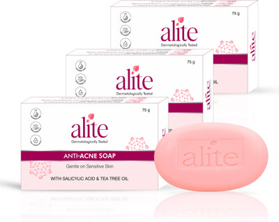 alite Anti-Acne Soap with Tea Tree Oil for Acne-Prone & Sensitive Skin(3 x 75 g)