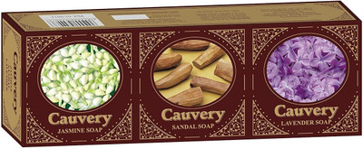 cauvery Jasmine/Sandal/Lavender Soap 3-in-1(3 x 150 g)