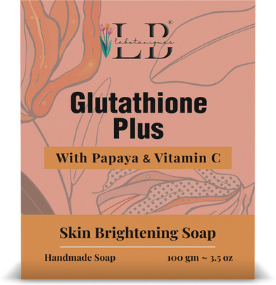 Lebotaniques Glutathione Skin Brightening & Lightening Bathing soap with Papaya, Pack of 1(100 g)