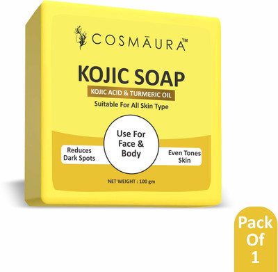 cosmaura Sandalwood & Saffron Handmade Soaps For Glowing & Brightening (pack 1)(100 g)