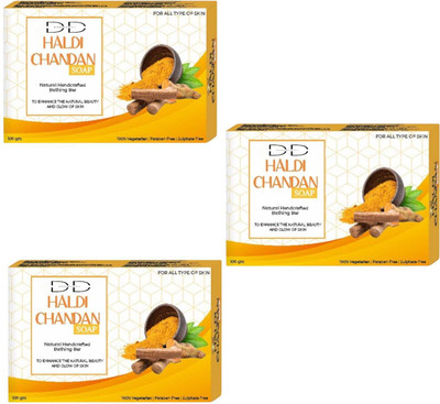DOOMSDAY HALDI CHANDAN SOAP FOR HEALTHY & SOFT SKIN PACK OF 3(3 x 100 g)