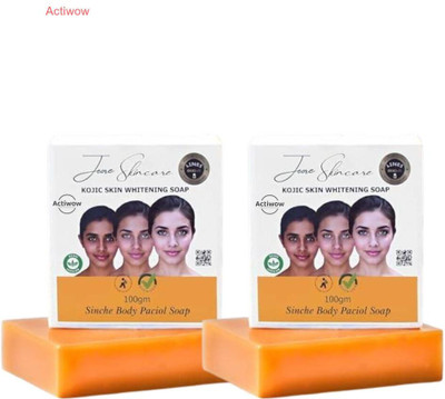 ACTIWOW Jiore Skincare Sinche Kojic Soap for Even and Soft Skin Combo Set A01(2 x 100 g)