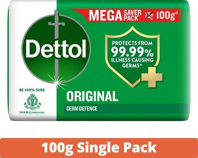 Dettol Original Bathing Soap Bar with 12hr Germ protection(100 g)
