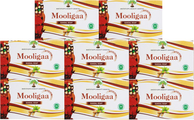 MOOLIGAA Sandal Bath Soap(8 x 100 g)