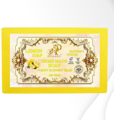 Pihaaru Nature’s Lemon Touch Soap – Skin Brightening & Nourishing (100g)/(100 g)