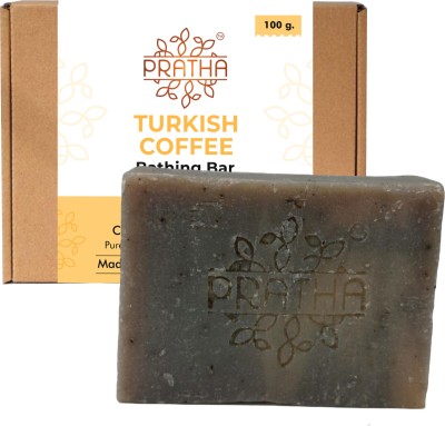 PRATHA Handmade MEN's soap - Coffee - Pack of 3(3 x 100 g)