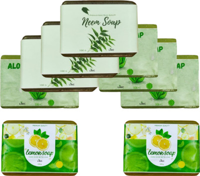 linic HERBAL NEEM SOAP(3), ALOE VERA(4), LEMON(2)(9 x 100 g)