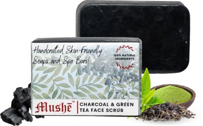 mushe Charcoal & Green Tea Face Scrub(2 x 75 g)