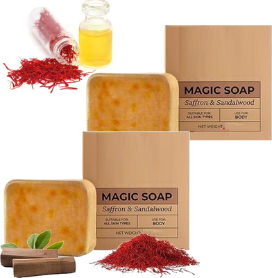 PERLENTE Magic soap Moisturizing Handmade Soap, Acne & Blemish Control For Your Skin(2 x 150 g)