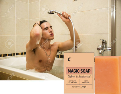 KAIASHA THE ORGANIC MAGIC SOAP WITH SANDALWOOD AND SAFFRON EXTRACT(150 g)