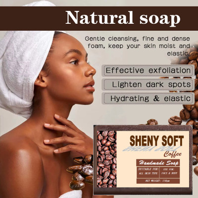 sheny soft soap for daily use face and body coffee soap handmade(150 g)