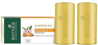 BIOTIQUE Almond Oil Nourishing Bathing Bar(2 x 75 g)