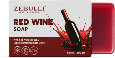 ZEBULLI Red Wine Soap with Shea Butter | Skin Brightening & Anti-Aging |(100 g)