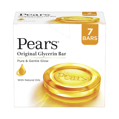 Pears Pure & Gentle Bathing Soap Bar 125 g (Combo Pack of 7)(7 x 125 g)