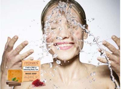 JYONIKS MagicSoap Sandal Wood / Saffron for DeTan and Glowing Brightening Skin-a12(100 g)