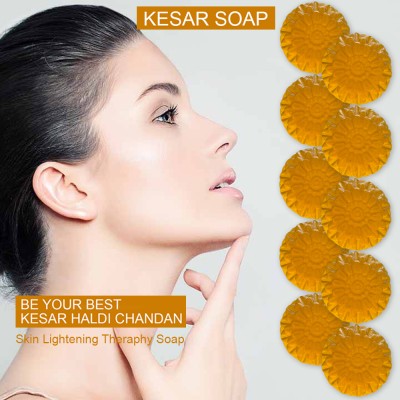 TERIHAR Mango Magic Kesar Bathing Soap (100GM) (PACK OF 10)(10 x 100 g)