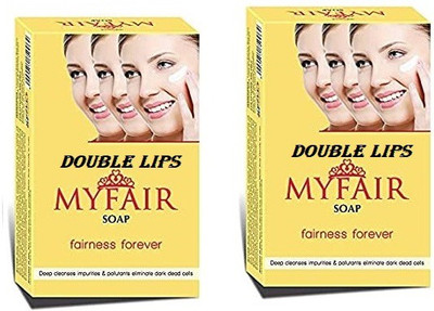 DOUBLE LIPS NEW FAIRNESS SOAP MY FAIR PACK OF TWO (2*75GM)(2 x 75 g)