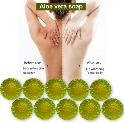 CHITAKSH Invigorating Aloevera Bath Bar (100GM) (PACK OF 10)(1000 g)