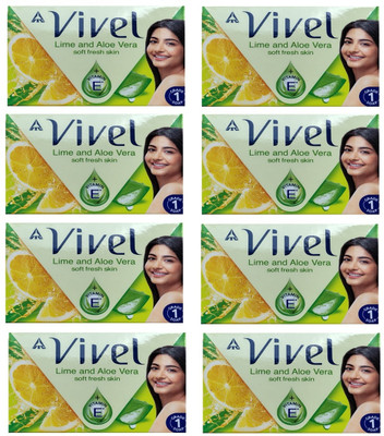 Vivel Lime and Aloe Vera Soap 100g x 8pc = 800g.(8 x 100 g)