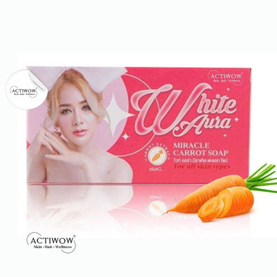 ACTIWOW White Aura Beauty Soap Rejuvenating with Vitamin Boost Carrot Formula(100 g)