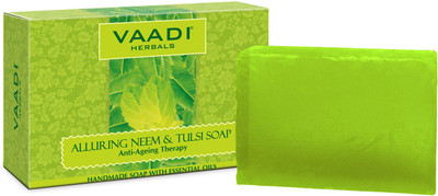 vaadi Herbals Alluring Neem-Tulsi Soap with Vitamin E & Tea Tree Oil(75 g)