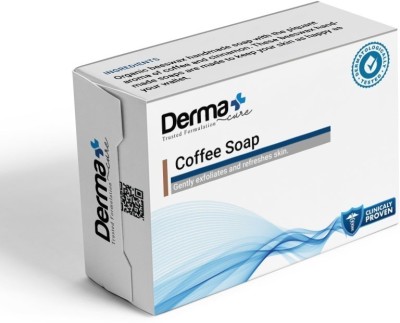 Derma Handmade Coffee Soap Combo | Goat Milk, Pure Coffee Powder & Natural Coffee Oil.(2 x 62.5 g)