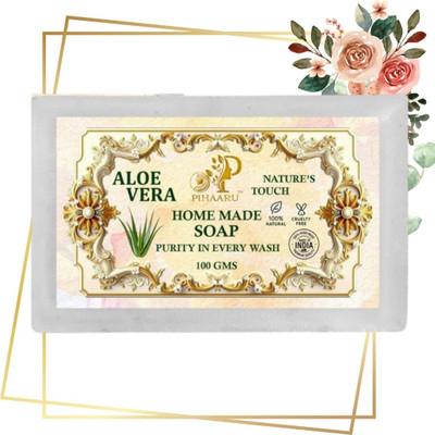 Pihaaru Aloe Vera Vita-Moist Soap – pH-Balanced Cleanse(100g),(100 g)