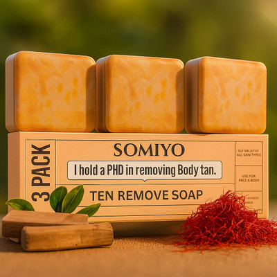 SOMIYO Sandal Wood And Saffron for DeTan and Glowing Brightening Skin(3 x 100 g)