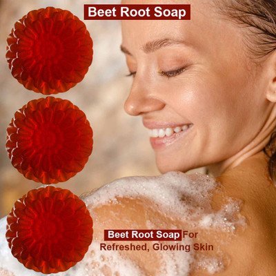 panthi Beet Root Soothing Bath Bar (100GM) (PACK OF 3)(3 x 100 g)