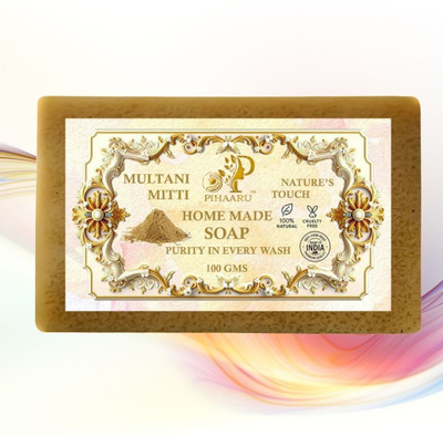 Pihaaru Multani Magic Skin Soap Handmade Purity Bar(100g),(100 g)
