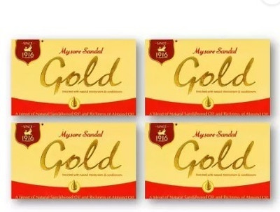 MYSORE SANDAL Gold Soap(4 x 125 g)