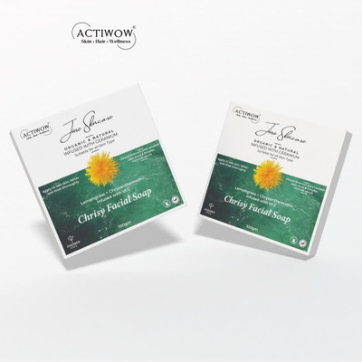ACTIWOW Jiore Chrisy Soap Exfoliating Kojic Acid for Skin Brightening CS01(2 x 50 g)