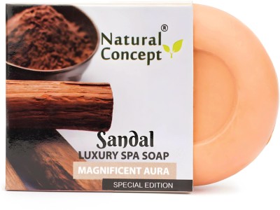 NATURAL CONCEPT Sandal Soap 100g pack of 4(Vegan,5.5 pH, Removes Skin Impurities )(4 x 100 g)