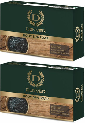 DENVER Body Spa Soap DETOX Enriched With Activated Charcoal (2 x 125 g)