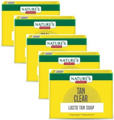 Nature's Essence LACTO TAN CLEAR SOAP TAN CLEAR 75G EACH (PACK OF 5)(5 x 75 g)