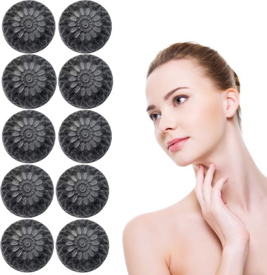 CHITAKSH Activated charcoal soap for a revitalized appearance(10 x 100 g)