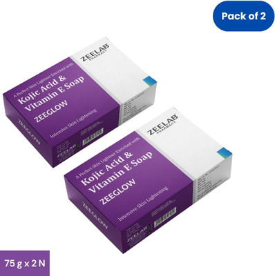 ZEE LAB Zeeglow Kojic Acid Soap With Vitamin E(2 x 75 g)