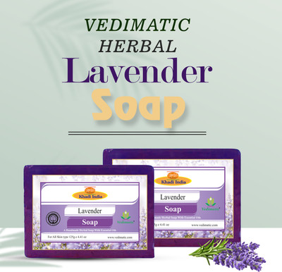 vedimatic Herbal Lavender Soap - 250g(2 x 125 g)