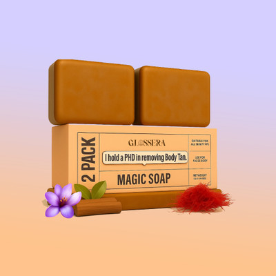 GlossEra Double Action Tan Removal & Glow Enhancing Combo Bar(2 x 100 g)