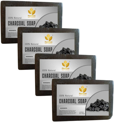 Harshee Natural carcoal soap pck 4(4 x 100 g)