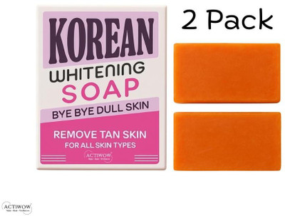 ACTIWOW Korean Soap Herbal Tan Removal Bar 2PCS(100 g)