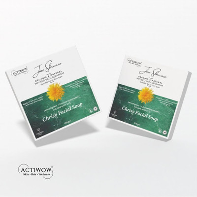 ACTIWOW Jiore Chrisy Soap Glowing Sea Salt for Damage Repair CS01(2 x 50 g)